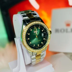 Rolex Premium Watch - Green Stone