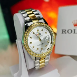 Rolex Premium Watch - White Stone